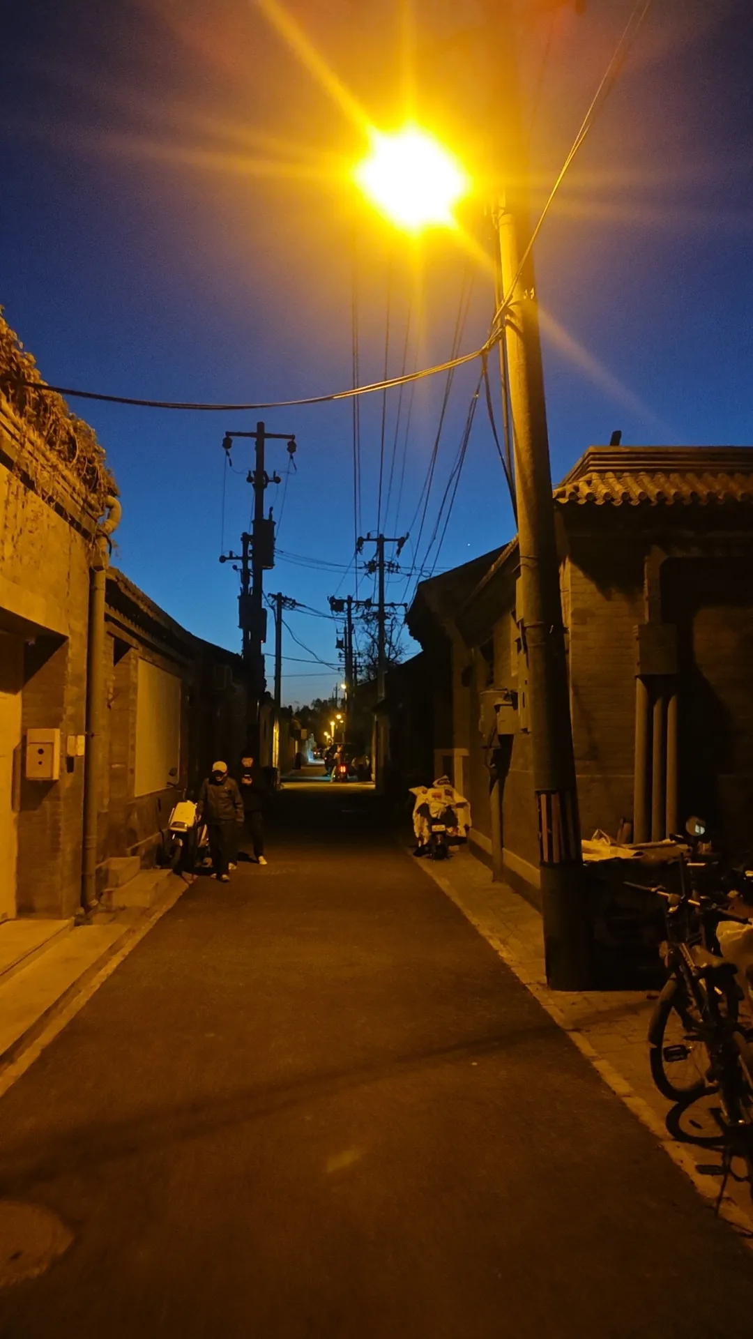 蓝调天空，经典老北京胡同